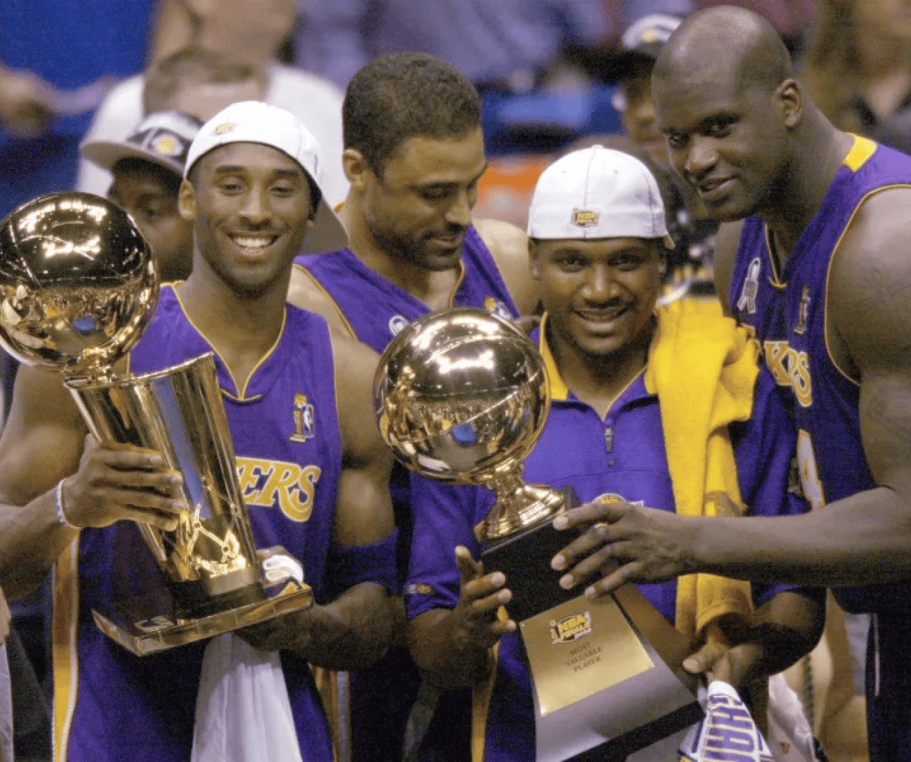 Shaq and Kobe winning championship